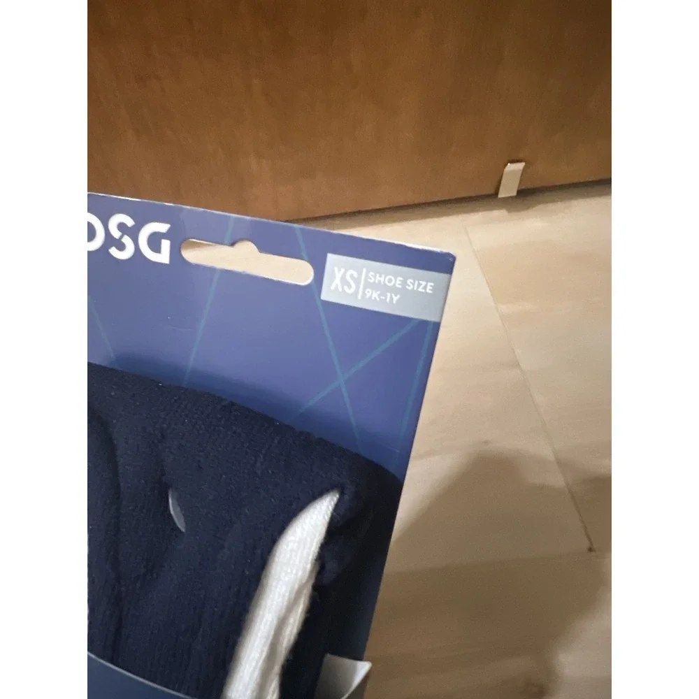 DSG Stirrup + Sanitary Baseball‎ Socks Navy and White, Youth XS 9K-1Y New